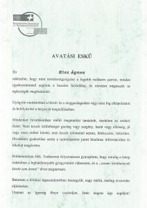 Természetgyógyászok esküje